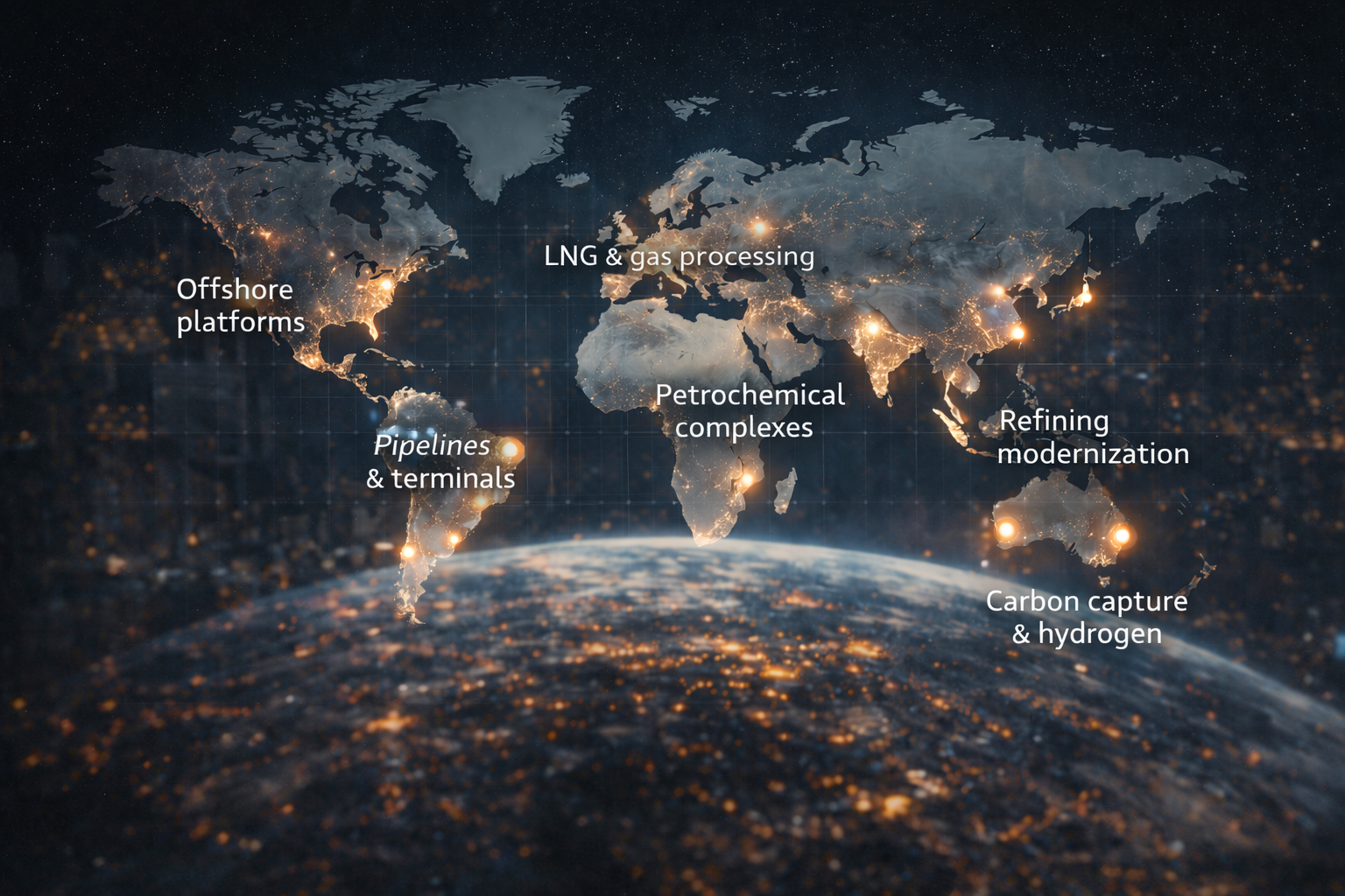 Global project coverage map